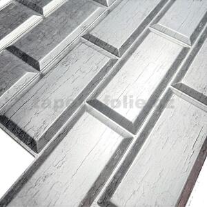 Obkladové panely 3D PVC TP10028319, cena za kus, rozmer 966 x 484 mm, obklad biely platan, GRACE