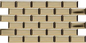 Obkladové panely 3D PVC TP10028318, cena za kus, rozmer 966 x 484 mm, obklad zlatý, GRACE