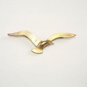 DekorStyle Nástenná dekorácia lietajúce vtáky zlatá
