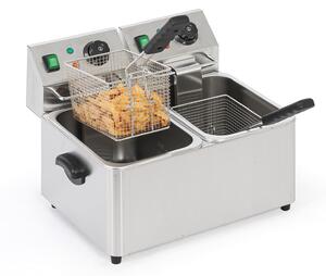 Profesionálna elektrická fritéza 2× 4 l, 2× 2000 W