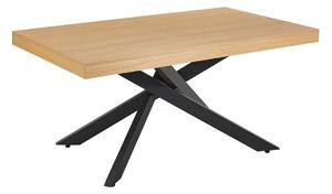 Dekorstudio Rozkladací jedálenský stôl EXTENSA 160x90cm - dub natural s čiernou