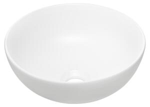 DOMI-MB Keramické umývadlo na dosku v matnej bielej farbe, šírka 32 cm