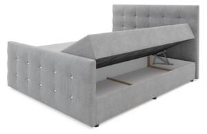 Čalúnená posteľ KAUR 140x200, šedá