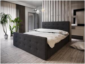 Čalúnená posteľ VASILISA I 160x200, antracit
