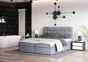 Dizajnová posteľ WALLY 140x200, šedá