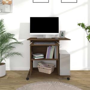 Maison Exclusive - písací stôl hnedý dubový vzhľad 80x50x75 cm drevený materiál