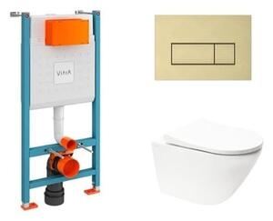 Závesný WC set do ľahkých stien / predstenová Vitra S60 SIKOVSG1