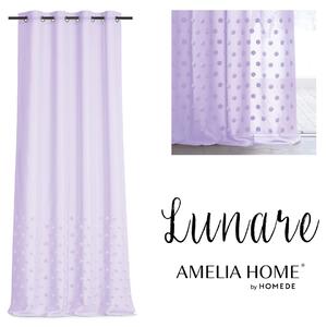 Záclona AmeliaHome Lunare Aj levanduľová