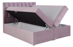 Čalúnená posteľ s prešívaním 120x200 BEATRIX - modrá 4