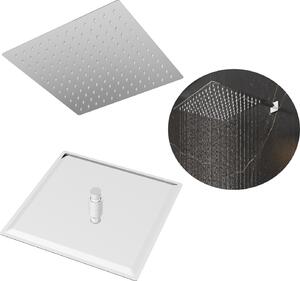 Granitan | Štvorcová sprchová hlavica - 30x30 cm - Chróm - Elegantný dizajn - Systém proti vodnému kameňu