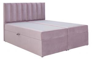 Čalúnená posteľ s prešívaním 120x200 BEATRIX - hnedá 1
