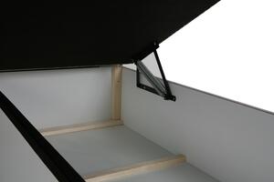 Dizajnová posteľ s úložným priestorom 120x200 MELINDA - béžová 2