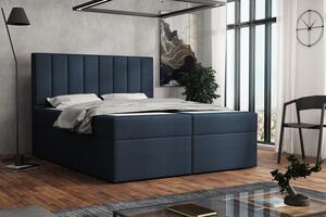 Čalúnená posteľ boxspring 180x200 SAMANTA - modrá 1
