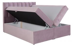 Dizajnová posteľ s úložným priestorom 120x200 MELINDA - biela