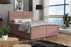 Elegantná posteľ 140x200 ZINA - ružová 1