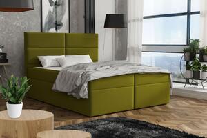 Elegantná posteľ 140x200 ZINA - zelená
