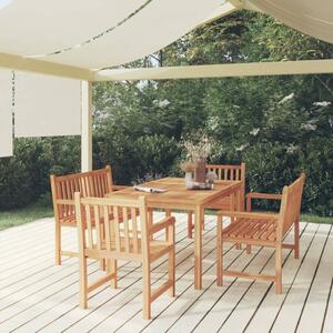 Maison Exclusive - vidalXL 5-dielna záhradná jedálenská súprava tíkový masív