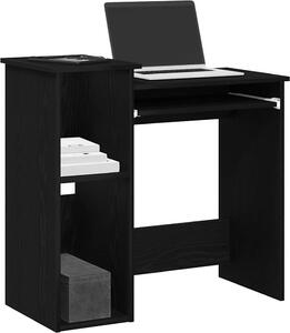 Maison Exclusive - písací stôl s policami Čierna 84x40x78 cm Drevený materiál