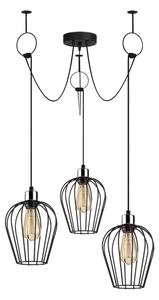 Luster na lanku TEL 3xE27/40W/230V pavúk