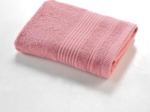 Ružový froté bavlnený uterák 50x90 cm Tendresse – douceur d'intérieur