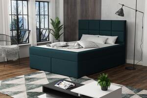 Čalúnená posteľ s prešívaním 120x200 BEATRIX - modrá 2