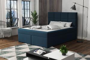 Čalúnená posteľ s prešívaním 160x200 BEATRIX - modrá 5
