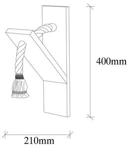 Nástenné svietidlo EREBOS 1xE27/40W/230V