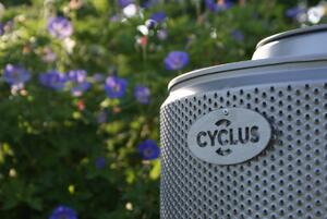 Cyclus Ecodrum GD Medium Kruhový kôš na oheň z nehrdzavejúcej ocele - Kôš na oheň do záhrady - Sud na oheň a ohnisko - Kôš na oheň z robustnej ocele - Ekologický dizajn - Recyklovaný