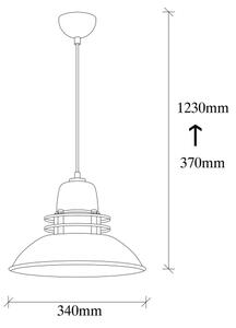 Luster na lanku BERCESTE 1xE27/40W/230V