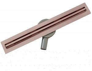 Odtokový žľab MEXEN FLAT SLIM 360 so sifónom 80 cm ružovo zlatý