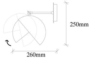 Nástenná lampa BERCESTE 1xE27/40W/230V