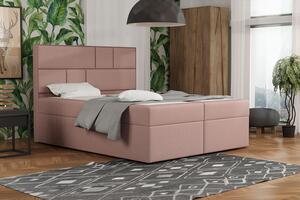 Dizajnová posteľ s úložným priestorom 180x200 MELINDA - ružová 1