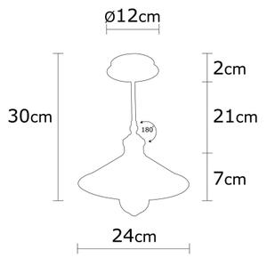 Luster na tyči BERCESTE 1xE27/40W/230V