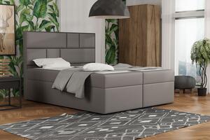 Dizajnová posteľ s úložným priestorom 140x200 MELINDA - šedá 2