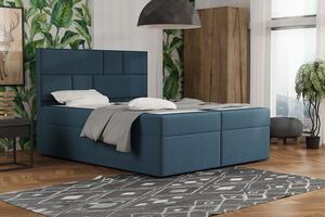 Dizajnová posteľ s úložným priestorom 160x200 MELINDA - modrá 5