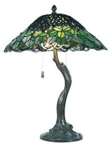 Stolná lampa Tiffany greenglass