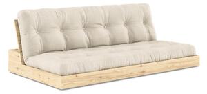 Sivo-béžová ľanová rozkladacia pohovka 196 cm Base – Karup Design