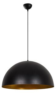 Závesný luster na lane SIVANI 1xE27/40W/230V pr. 60 cm čierna/medená