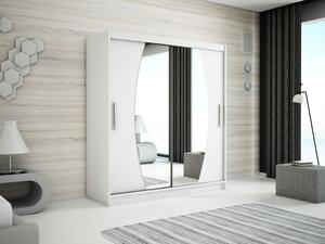 Skriňa s posuvnými dverami DITA - šírka 180 cm, biela