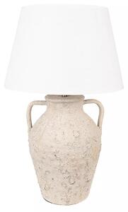 Béžová stolová lampa-podstavec