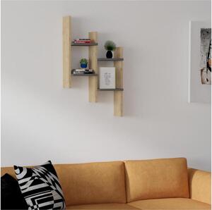 Nástenná polica SU 85x49 cm béžová/antracit