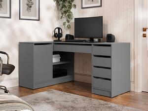 Mirjan24 Rohový PC stôl Heron, Farby: antracit 5903211508769