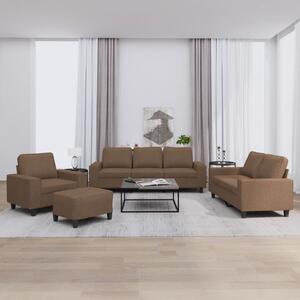 Maison Exclusive – 4-dielna sedacia súprava, hnedá látka