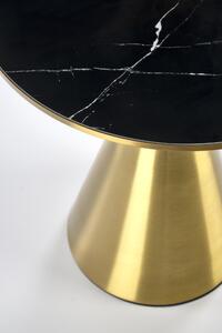 Kávový stolík Tribeca - Čierny mramor / zlaté