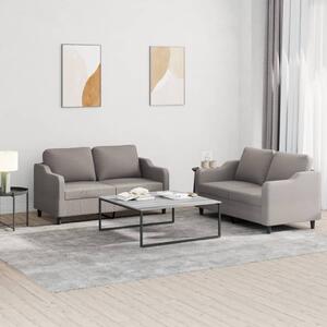 Maison Exclusive – 2-dielna sedacia súprava s vankúšmi, látka v odtieni taupe