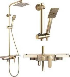 Sprchový set Rea BRAVO Brushed Gold