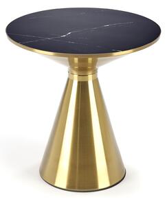 Kávový stolík Tribeca - Čierny mramor / zlaté
