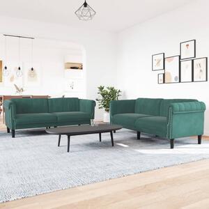 Maison Exclusive – 2-dielna sedacia súprava z tmavozeleného zamatu