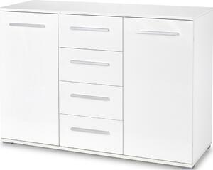 Halmar Komoda Lima KM4 - biely lesk