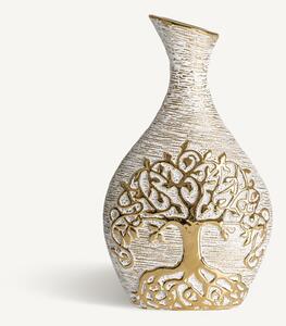 Keramická váza v zlatej farbe Tree – Burkina